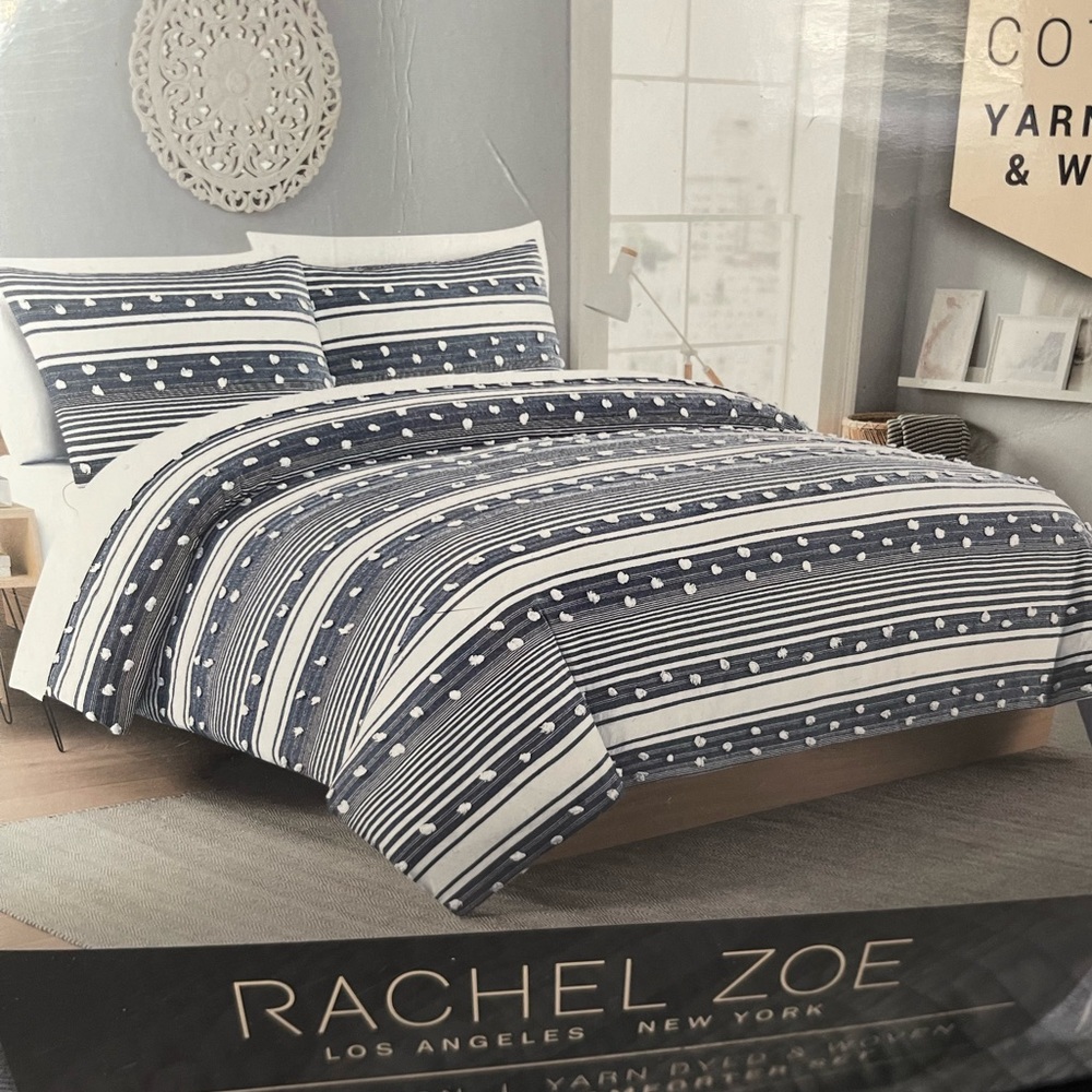 Rachel Zoe King 3 Piece Comforter Set